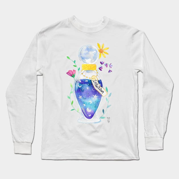 Intuition Potion Long Sleeve T-Shirt by Yayilustra